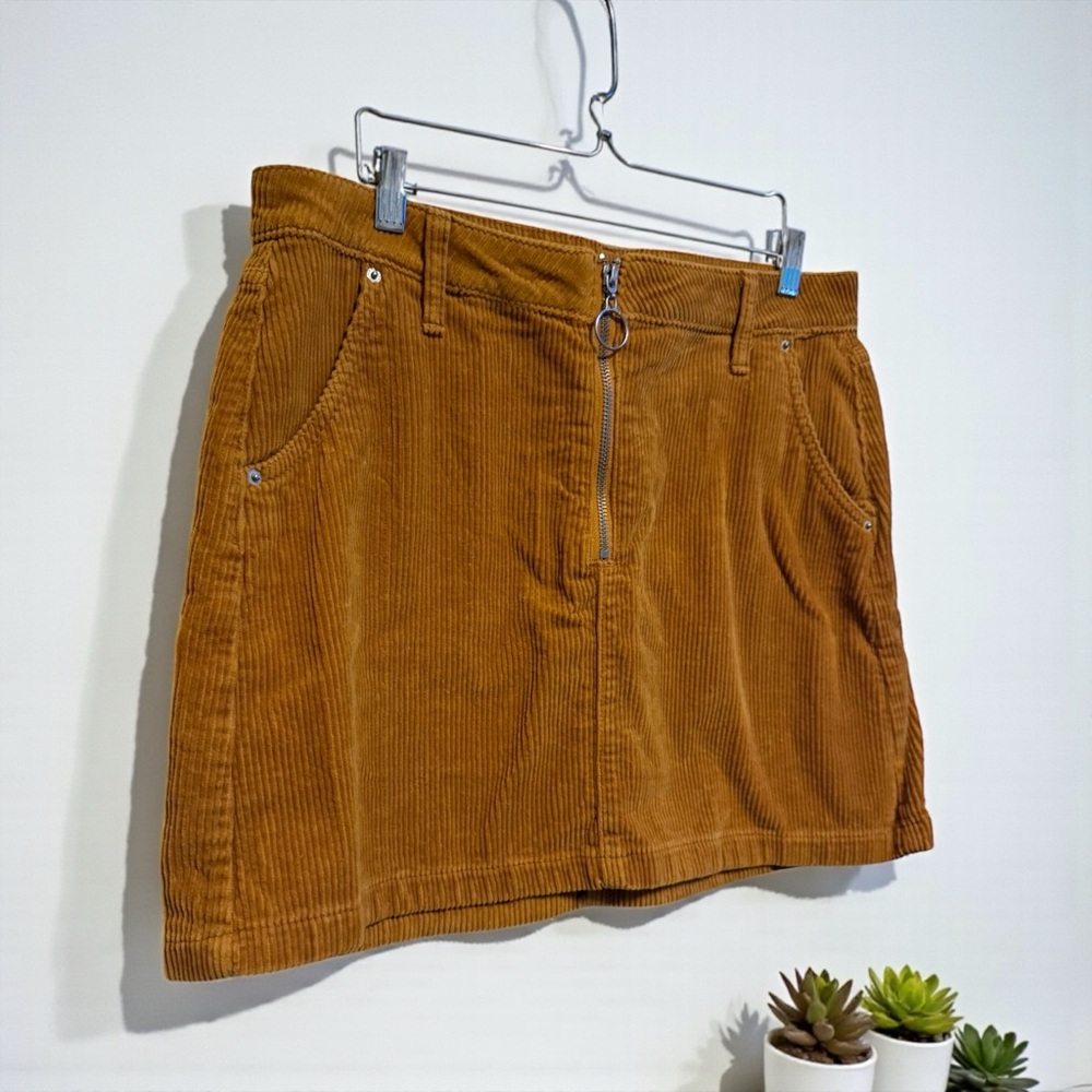 Arizona Jean Company Burnt Orange Corduroy Mini Skirt